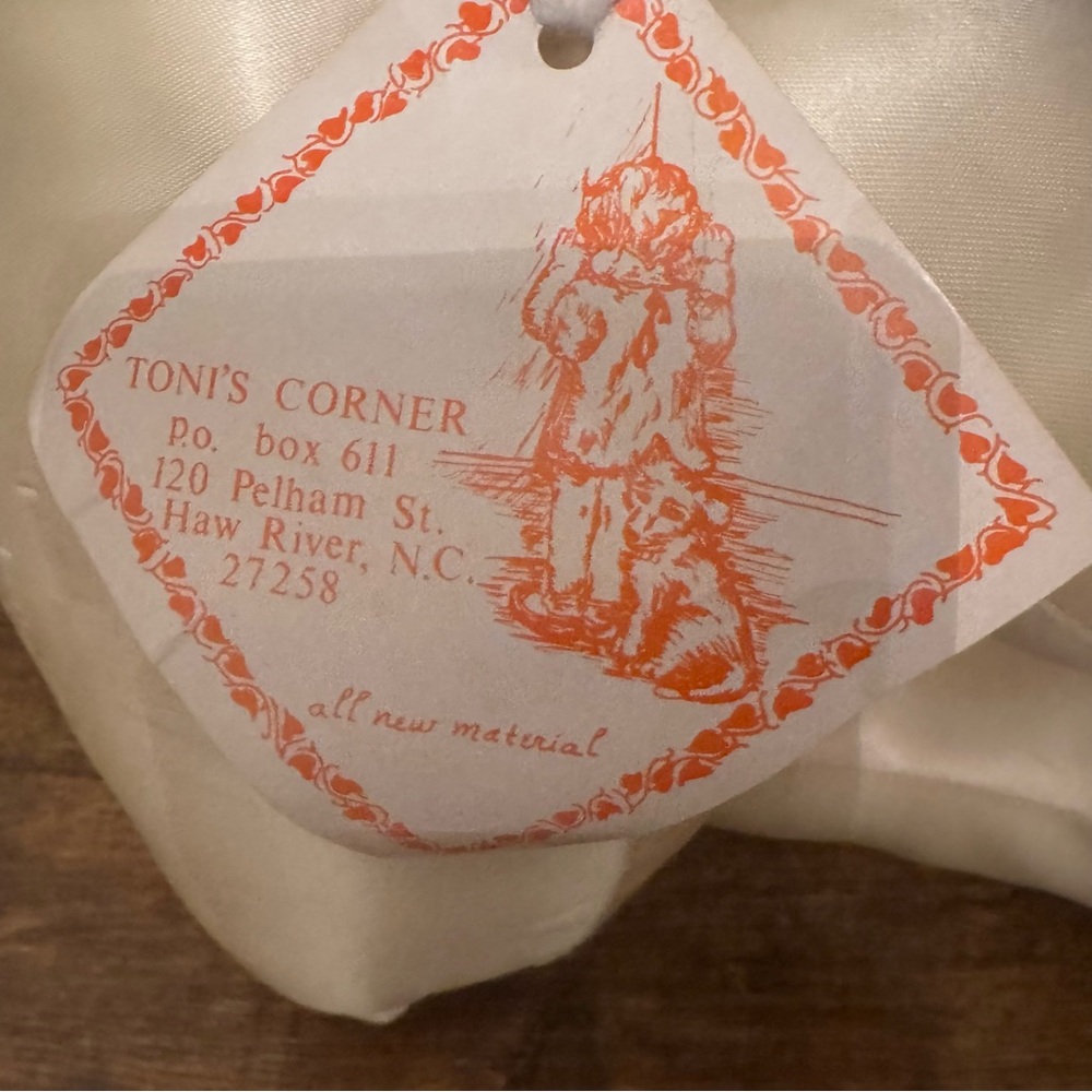 Toni’s Corner Vintage Satin‎ Bunny Rabbit Nursery Decor 1950s Large - Picture 6 of 12